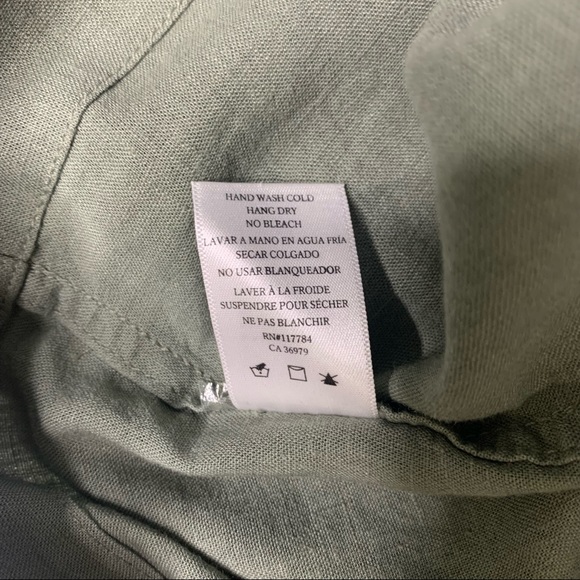 Rails Women’s Snap Front “Nadia” Sage Green Long Jacket Trench Size M Mint! - Picture 9 of 9